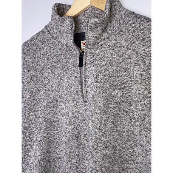 Wrangler Authentics Rugged Pullover Sweater Gray Marbled Large ~ - Picture 2 of 4